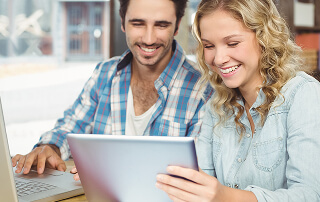 Organic and paid social media marketing